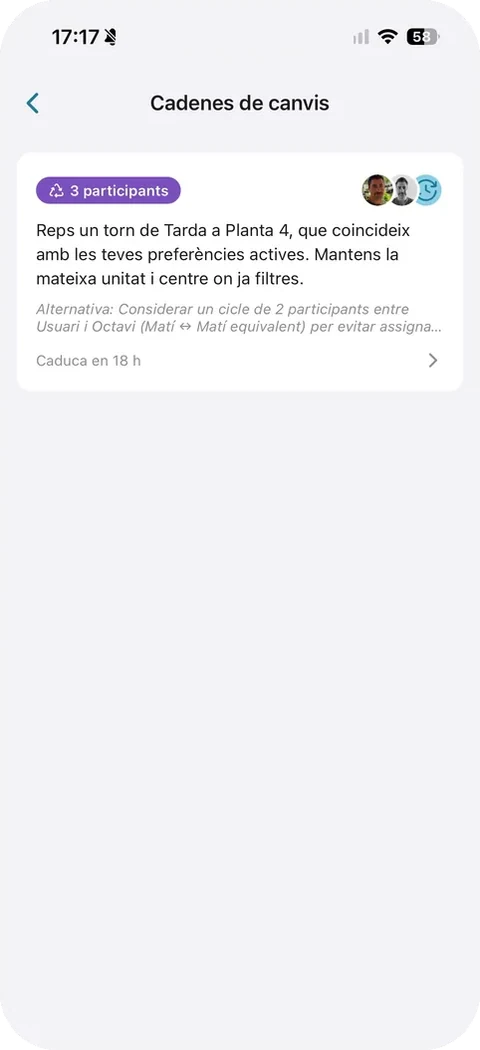 Propostas de cadeas de quendas