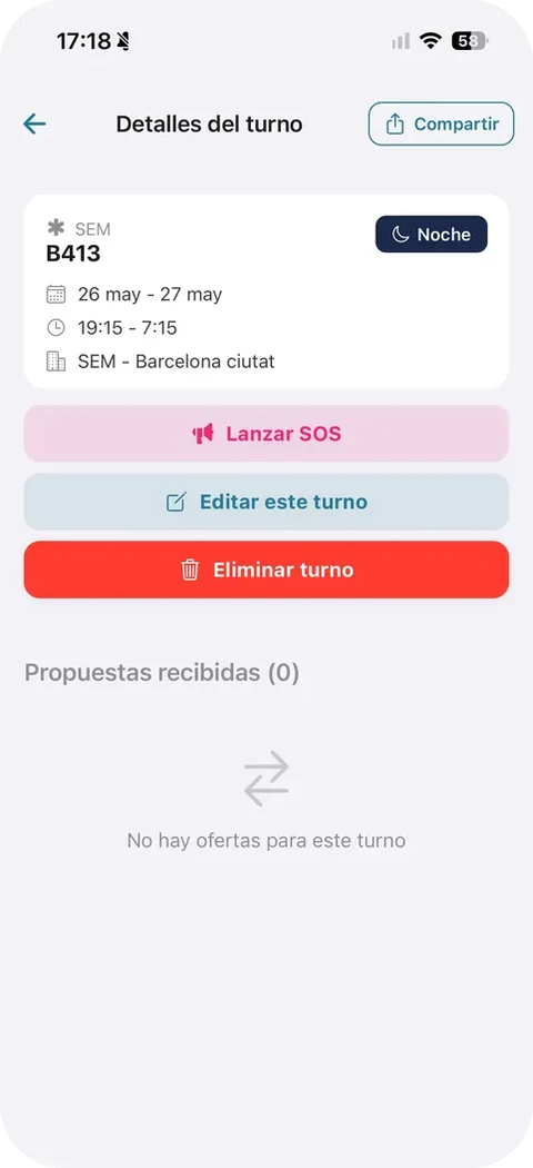 Detalle de quenda publicada polo usuario